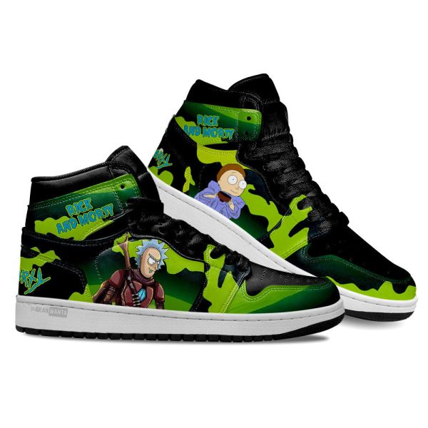 Rick And Morty Crossover Star Wars Air J1S Sneakers Custom Shoes-Gearsnkrs