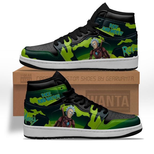 Rick And Morty Crossover Star Wars Air J1S Sneakers Custom Shoes-Gearsnkrs