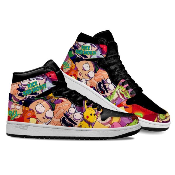 Rick And Morty Crossover Super Mario Air J1S Sneakers Custom Shoes-Gearsnkrs