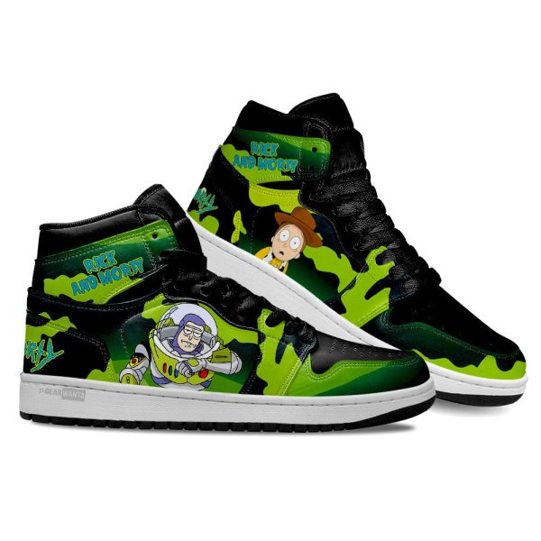 Rick And Morty Crossover Toy Story Air J1S Sneakers Custom Shoes 3 - Perfectivy