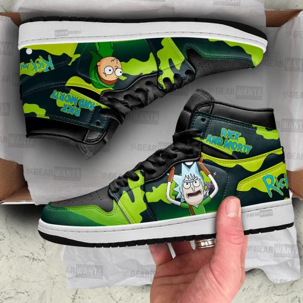 Rick And Morty Crossover Zelda Air J1S Sneakers Custom Shoes 1 - Perfectivy
