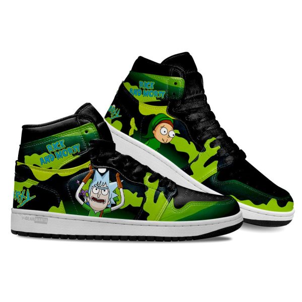 Rick And Morty Crossover Zelda Air J1S Sneakers Custom Shoes-Gearsnkrs