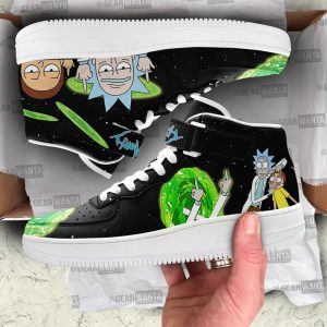 Rick And Morty Custom Air Mid Shoes For Fans-Gearsnkrs