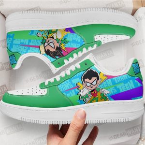 Robin Air Sneakers Custom Teen Titan Go Cartoon Shoes 1 - PerfectIvy