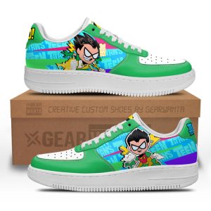 Robin Air Sneakers Custom Teen Titan Go Cartoon Shoes 2 - Perfectivy