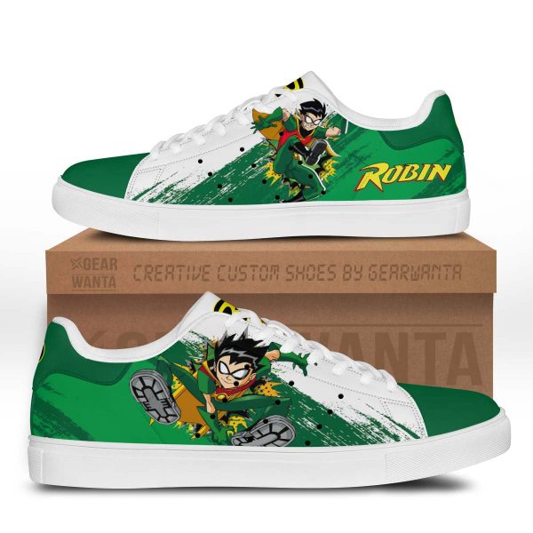 Robin Skate Shoes Custom Super Heroes Cartoon Shoes-Gearsnkrs