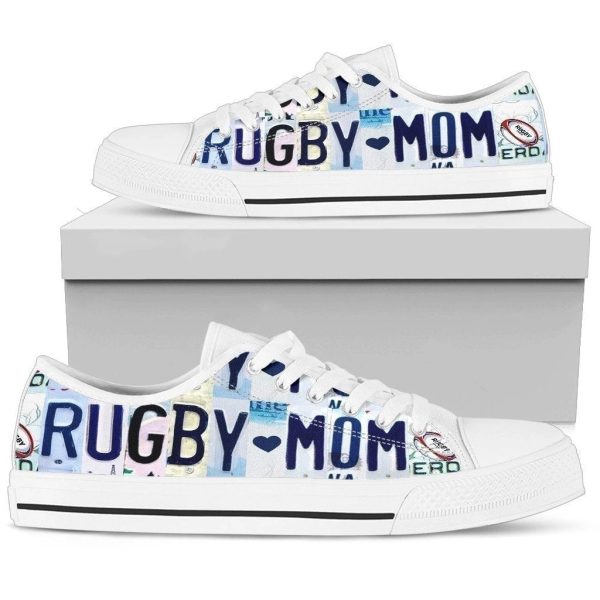 Rugby Mom Women'S Sneakers Style Gift For Mom Nh08-Gearsnkrs