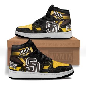 San Diego Padres Football Team Kid Sneakers Custom For Kids 1 - PerfectIvy