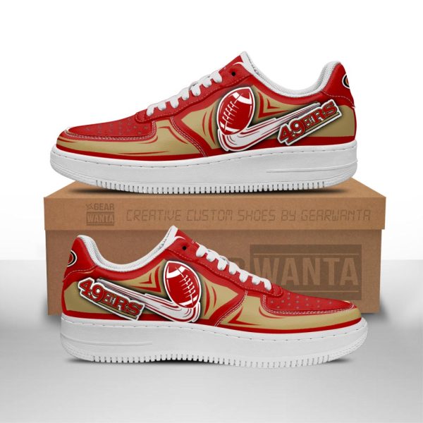 San Francisco 49Ers Air Shoes Custom Naf Sneakers For Fans-Gearsnkrs