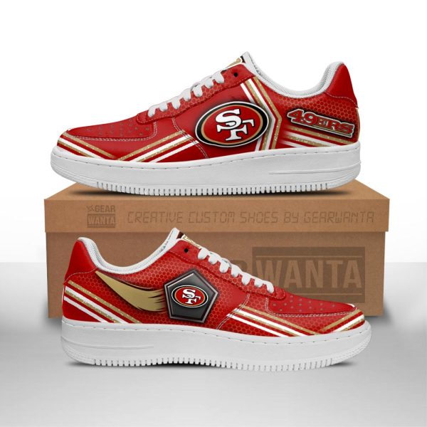 Sanfrancisco 49Ers Air Sneakers Custom Force Shoes For Fans-Gearsnkrs