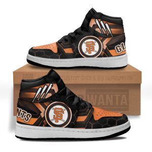 San Francisco Giants Football Team Kid Sneakers Custom For Kids 1 - PerfectIvy