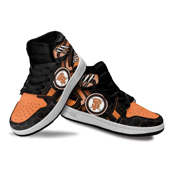 San Francisco Giants Football Team Kid Sneakers Custom For Kids 3 - Perfectivy