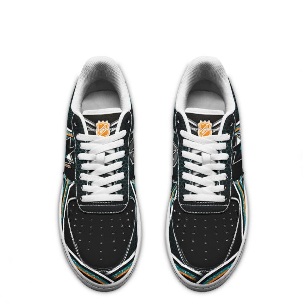 San Jose Sharks Air Sneakers Custom Force Shoes For Fans-Gearsnkrs