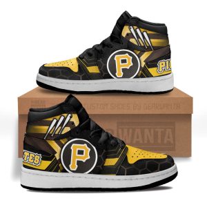 San Pittsburgh Pirates Football Team Kid Sneakers Custom For Kids 1 - PerfectIvy