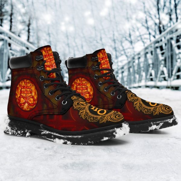 Satanic Brimstone Boots Shoes Gift Idea-Gearsnkrs