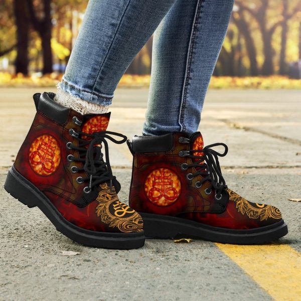 Satanic Brimstone Boots Shoes Gift Idea-Gearsnkrs