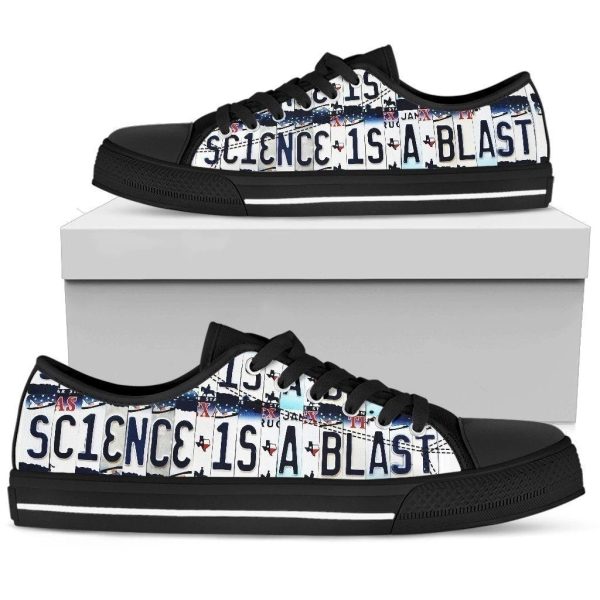 Science Is A Blast Funny Women'S Sneakers Style Nh08-Gearsnkrs