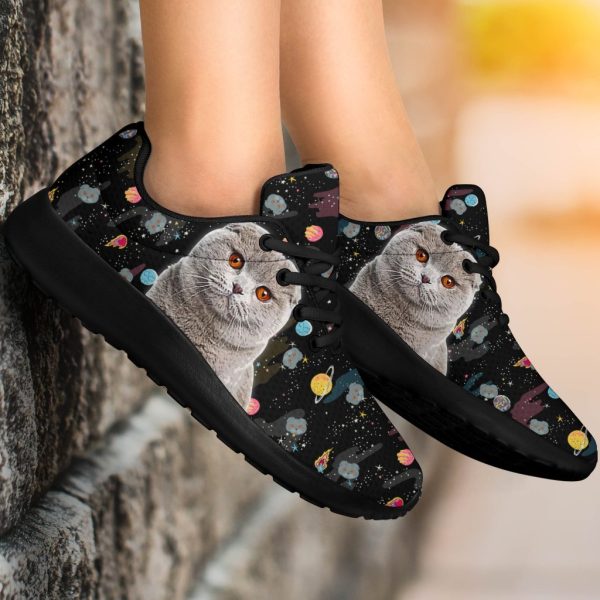 Scottish Fold Cat Sneakers Sporty Shoes For Cat Lover-Gearsnkrs