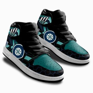 Seattle Mariners Football Team Kid Sneakers Custom For Kids 2 - PerfectIvy