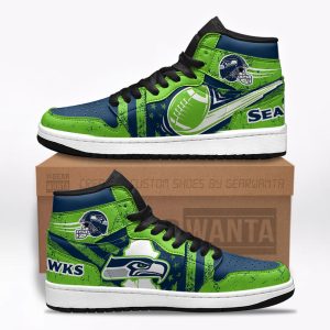 Seattle Seahawks Football Team J1 Shoes Custom For Fans Sneakers TT13 1 - PerfectIvy