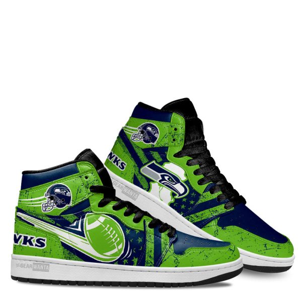Seattle Seahawks Football Team J1 Shoes Custom For Fans Sneakers Tt13 3 - Perfectivy