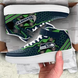 Seattle Seahawks Sneakers Custom Air Mid Shoes For Fans-Gear Wanta