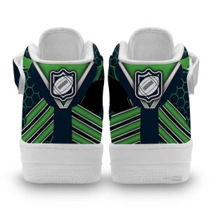 Seattle Seahawks Sneakers Custom Air Mid Shoes For Fans-Gearsnkrs