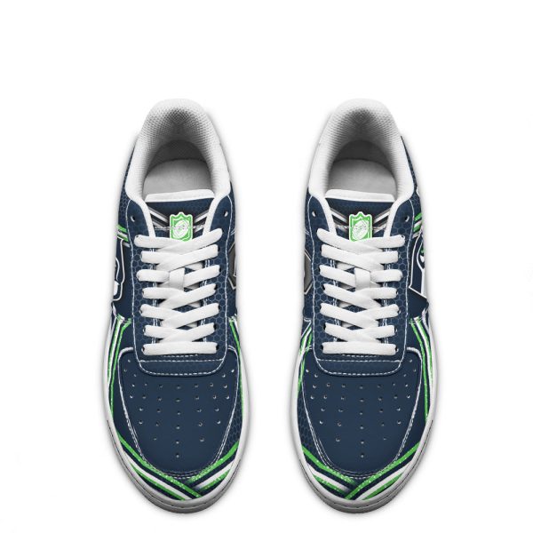 Seattle Seahawks Air Sneakers Custom Force Shoes For Fans-Gearsnkrs