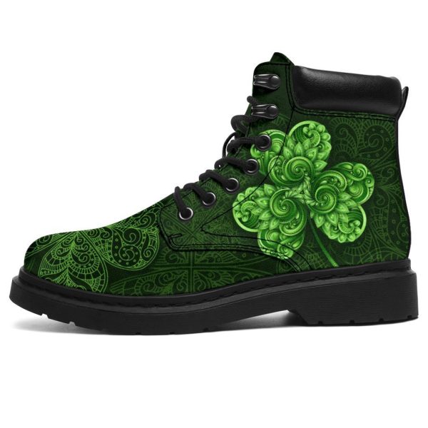 Shamrock Boots Shoes St Patrick Day Gift Idea-Gearsnkrs