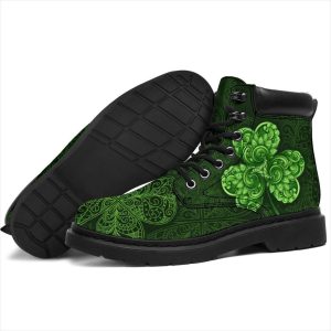 Shamrock Boots Shoes St Patrick Day Gift Idea-Gearsnkrs