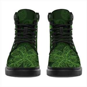 Shamrock Boots Shoes St Patrick Day Gift Idea-Gearsnkrs