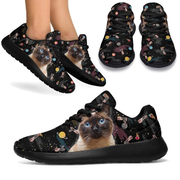 Siamese Cat Sneakers Sporty Shoes For Who Loves Cat-Gearsnkrs