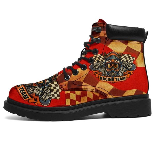 Skull Racing Boots Shoes Racing Team Gift Idea-Gearsnkrs