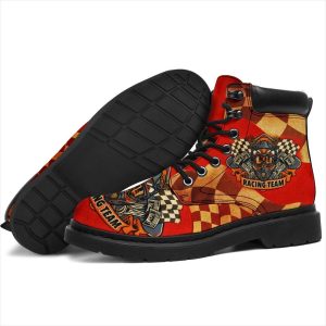 Skull Racing Boots Shoes Racing Team Gift Idea-Gearsnkrs