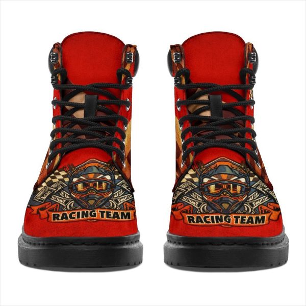 Skull Racing Boots Shoes Racing Team Gift Idea-Gearsnkrs