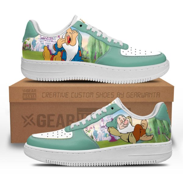 Sleepy Snow White And 7 Dwarfs Custom Air Sneakers Qd12 1 - Perfectivy