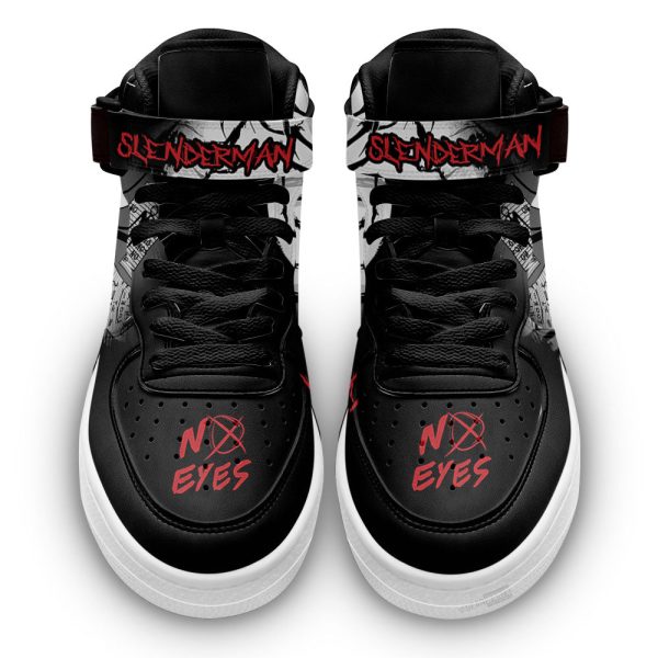 Slenderman Shoes Air Mid Custom Sneakers For Horror Fans-Gearsnkrs