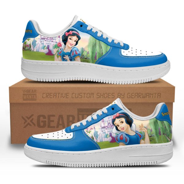 Snow White Princess Custom Air Sneakers Qd12 1 - Perfectivy