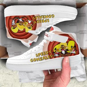 Speedy Gonzales Air Mid Shoes Custom Looney Tunes Sneakers-Gearsnkrs