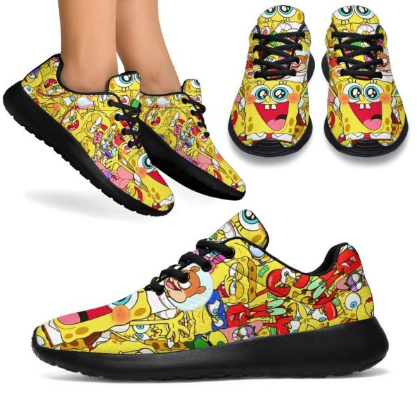 Spongebob Sneakers Custom Shoes Funny Gifts Fan-Gearsnkrs