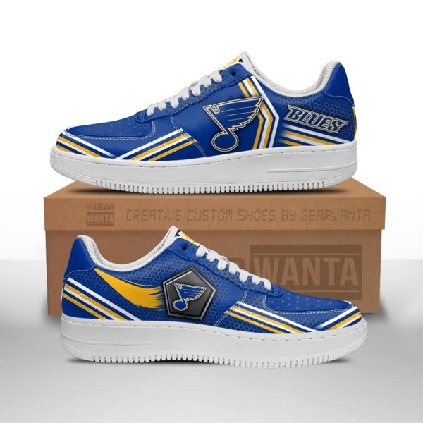 St. Louis Blues Air Sneakers Custom Force Shoes For Fans-Gearsnkrs