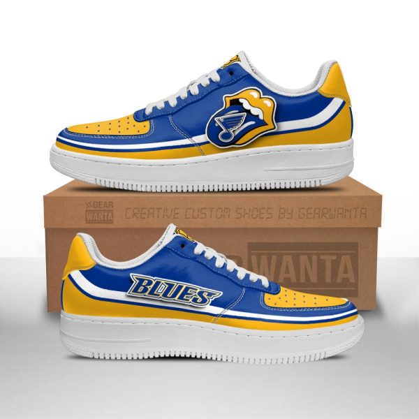 St. Louis Blues Air Sneakers Custom Force Shoes Sexy Lips For Fans-Gearsnkrs