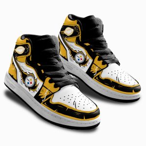 Steelers Football Team Kid Sneakers Custom For Kids 2 - PerfectIvy