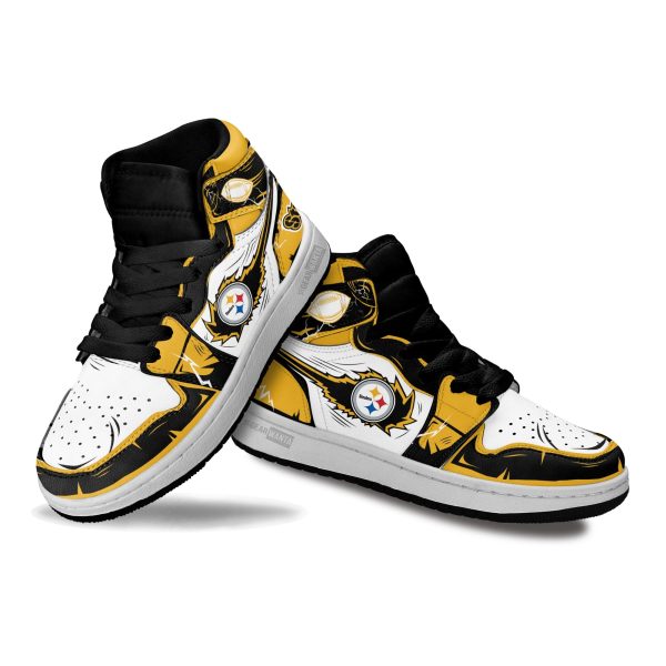 Steelers Football Team Kid Sneakers Custom For Kids 3 - Perfectivy