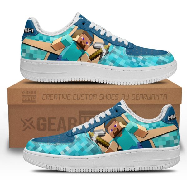 Steve Minecraft Custom Air Sneakers Lt11 1 - Perfectivy