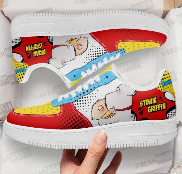 Stewie And Brian Griffin Family Guy Air Sneakers Custom Cartoon Shoes 1 - Perfectivy