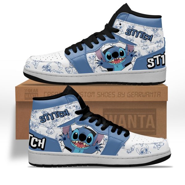 Stitch J1 Shoes Custom For Cartoon Fans Sneakers Pt04 1 - Perfectivy