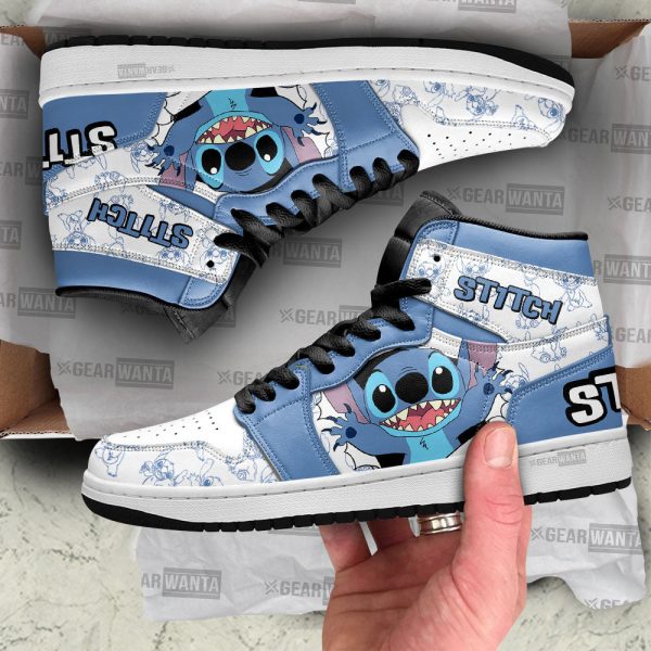 Stitch J1 Shoes Custom For Cartoon Fans Sneakers Pt04 2 - Perfectivy