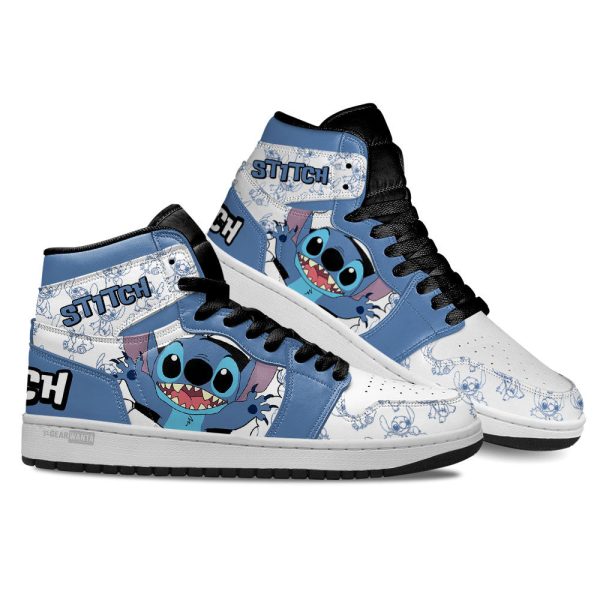 Stitch J1 Shoes Custom For Cartoon Fans Sneakers Pt04 3 - Perfectivy