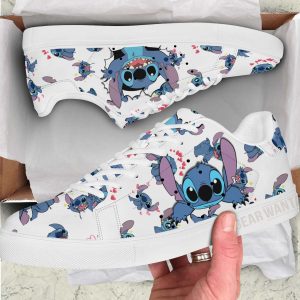 Stitch Skate Shoes Custom Sneakers For Fans-Gearsnkrs